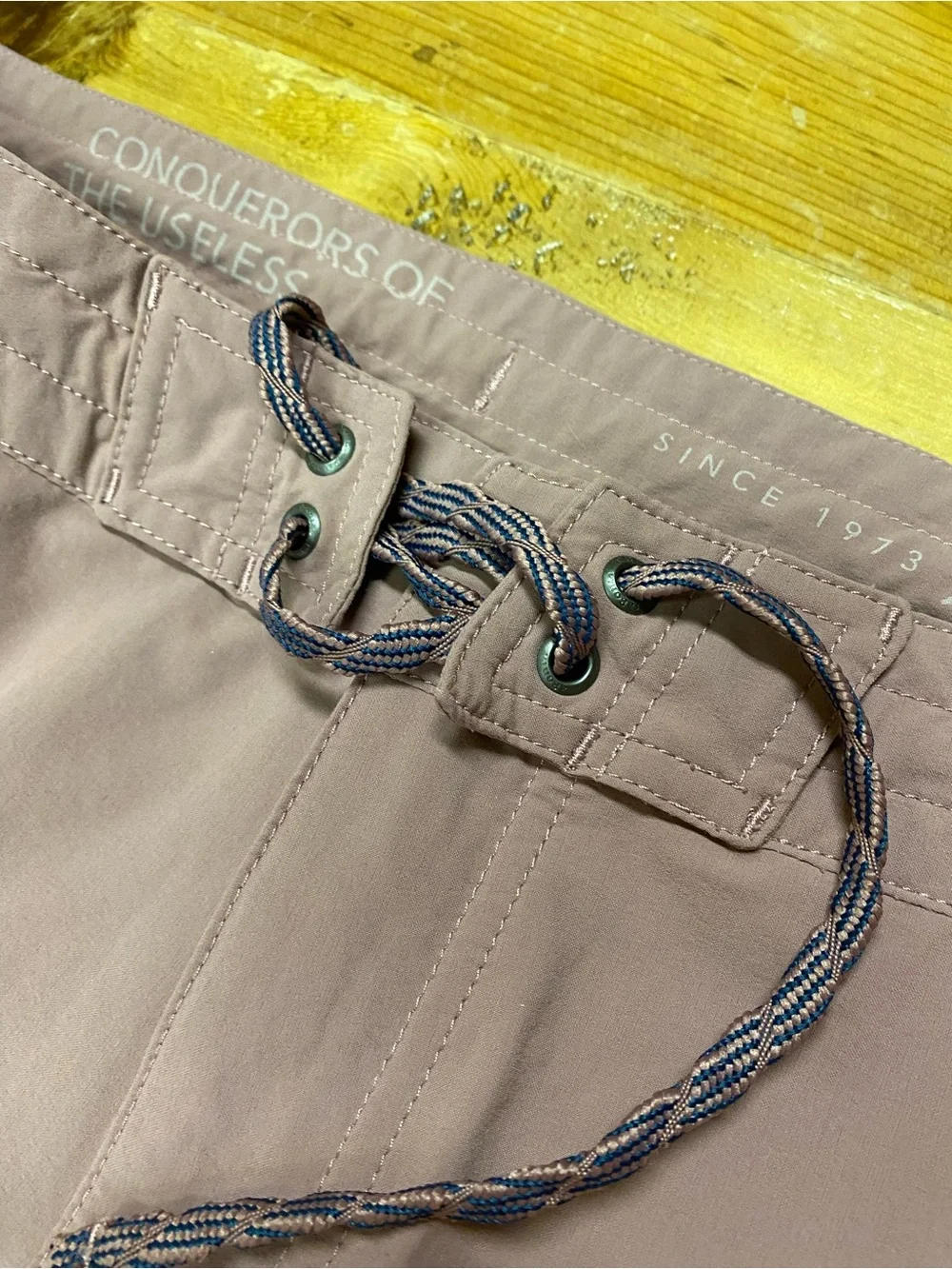Patagonia Men’s Mauve-rose wayfarer hybrid walking shorts.